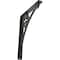 Ekena Millwork Crawley Wrought Iron Bracket, (Single center brace), Antiqued Pewter 1 1/2"W x 10"D x 12"H BKTM01X10X12SCRAPW - alternate 1